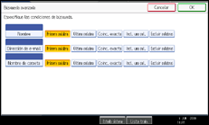 Ilustración del panel de operaciones