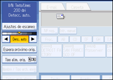 Ilustración del panel de operaciones