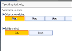 Ilustración del panel de operaciones