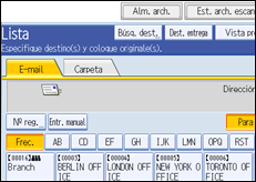 Ilustración del panel de operaciones