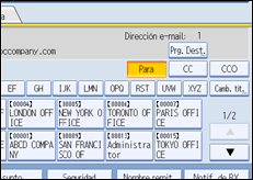 Ilustración del panel de operaciones
