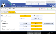 Ilustración del panel de operaciones