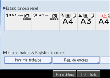 Ilustración del panel de operaciones