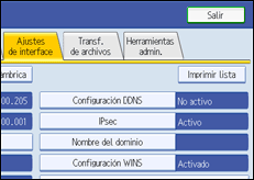 Ilustración del panel de operaciones