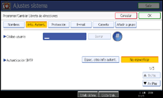 Ilustración del panel de operaciones