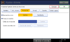 Ilustración del panel de operaciones