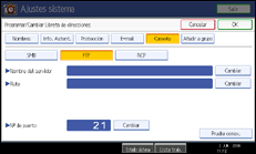 Ilustración del panel de operaciones