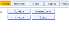 Ilustración del panel de operaciones