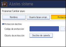Ilustración del panel de operaciones