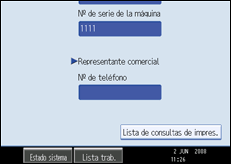Ilustración del panel de operaciones