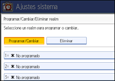 Ilustración del panel de operaciones