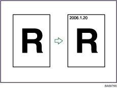 Voorbeeld van Datumstempel