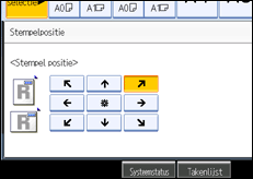 Schermafbeelding bedieningspaneel