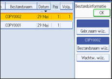Schermafbeelding bedieningspaneel