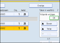 Schermafbeelding bedieningspaneel