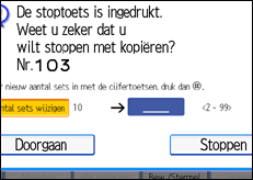 Schermafbeelding bedieningspaneel