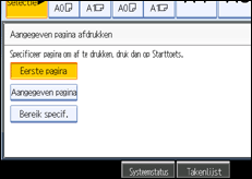 Schermafbeelding bedieningspaneel