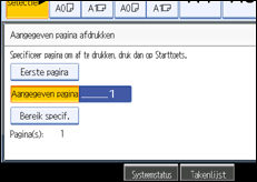 Schermafbeelding bedieningspaneel