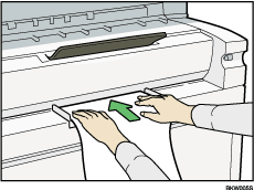 Illustratie van handinvoerlade