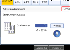 Schermafbeelding bedieningspaneel