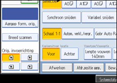 Schermafbeelding bedieningspaneel