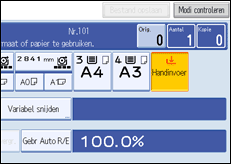 Schermafbeelding bedieningspaneel
