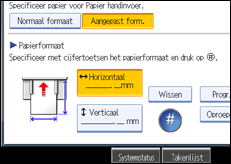 Schermafbeelding bedieningspaneel