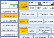 Schermafbeelding bedieningspaneel