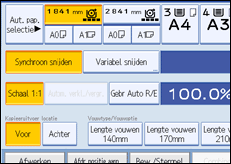 Schermafbeelding bedieningspaneel
