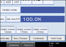 Schermafbeelding bedieningspaneel