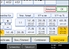 Schermafbeelding bedieningspaneel