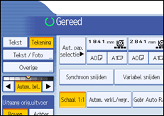 Schermafbeelding bedieningspaneel