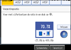 Schermafbeelding bedieningspaneel