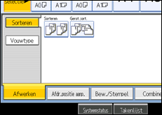 Schermafbeelding bedieningspaneel