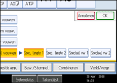 Schermafbeelding bedieningspaneel