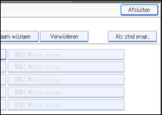 Schermafbeelding bedieningspaneel