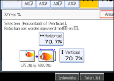 Schermafbeelding bedieningspaneel