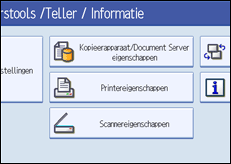 Schermafbeelding bedieningspaneel