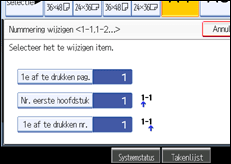 Schermafbeelding bedieningspaneel