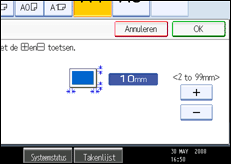 Schermafbeelding bedieningspaneel