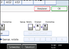 Schermafbeelding bedieningspaneel