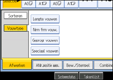 Schermafbeelding bedieningspaneel