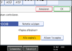 Schermafbeelding bedieningspaneel
