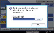 Schermafbeelding Bedieningspaneel
