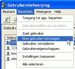 Illustratie applicatiescherm