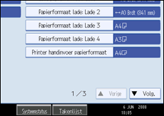 Illustratie scherm bedieningspaneel