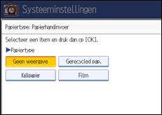 Illustratie scherm bedieningspaneel