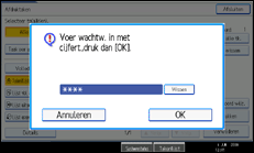 Illustratie scherm bedieningspaneel