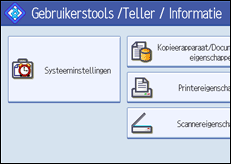 Illustratie scherm bedieningspaneel