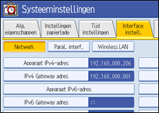 Schermafbeelding Bedieningspaneel